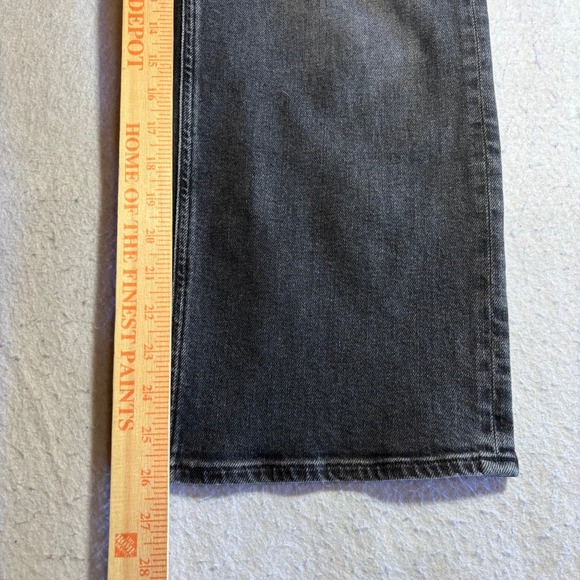 Agolde Ren Jeans Wide Leg Black Wash Denim High Rise Women's Size 27 - Picture 8 of 11